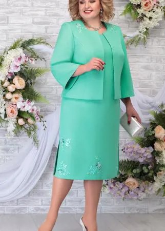 Костюм Ninele-2243/5 В цвете: Зеленый; Размеры: 56,58,60,62,54