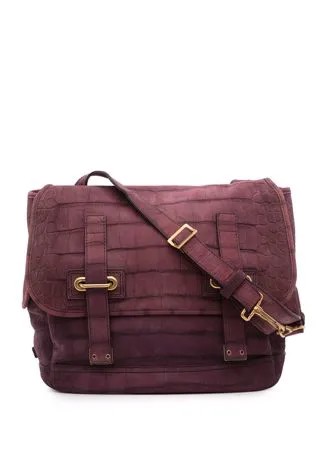 Yves Saint Laurent Pre-Owned сумка-мессенджер с тиснением под кожу крокодила