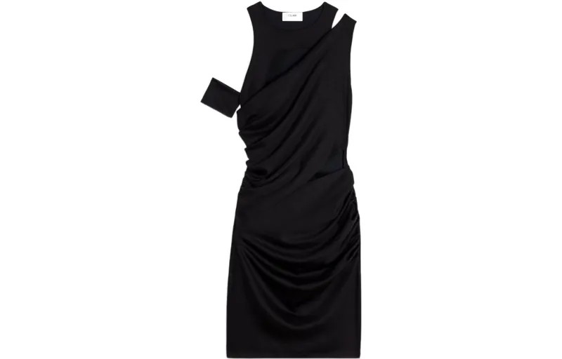 Платье без рукавов женское черное Celine