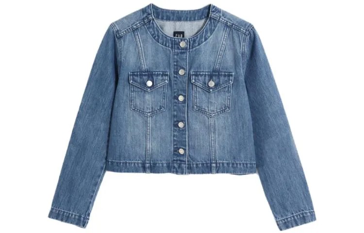 GAP Женская джинсовая куртка, цвет Dark Blue