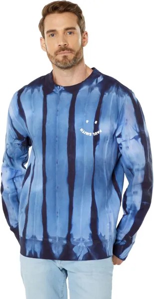Толстовка Paul Smith Reg Fit Sweatshirt Happy Tie-Dye, цвет Petrol Blue