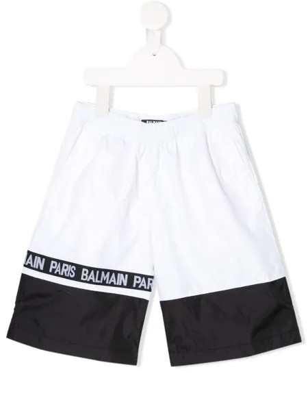 Balmain Kids плавки-шорты с логотипом