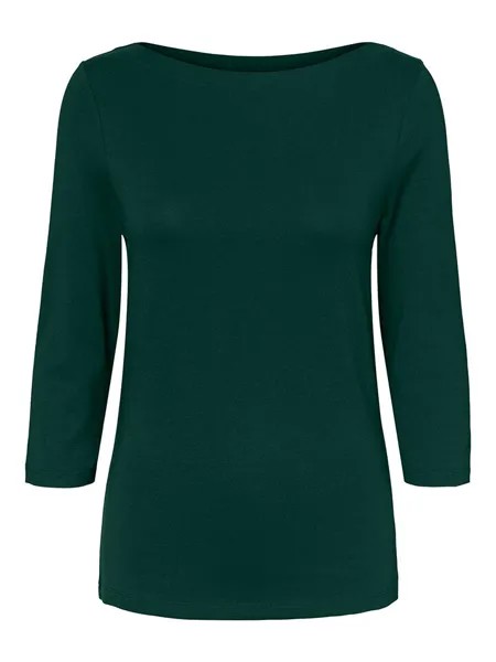 Лонгслив Vero Moda Panda, темно-зеленый