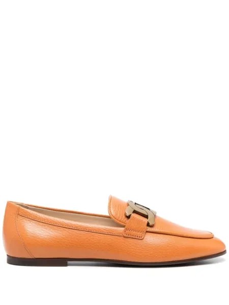 Tod's лоферы Kate с цепочкой, оранжевый
