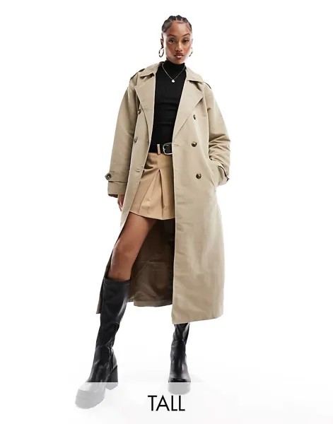 Длинный тренч с поясом Vero Moda Tall