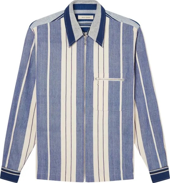 Куртка Wales Bonner Handwoven Cotton Atlantic Jacket 'Blue/White', синий