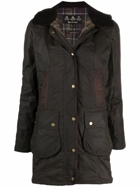 Barbour вощеное пальто, зеленый