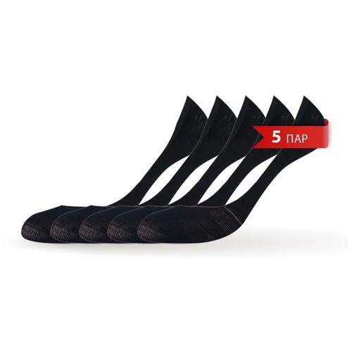 Подследники MiNiMi, 5 пар, размер 39-41, черный
