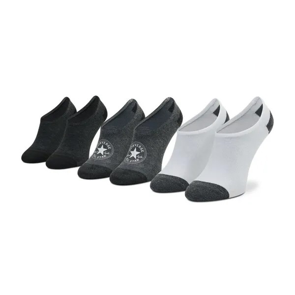 Носки Converse, 3 шт, серый/черный/белый