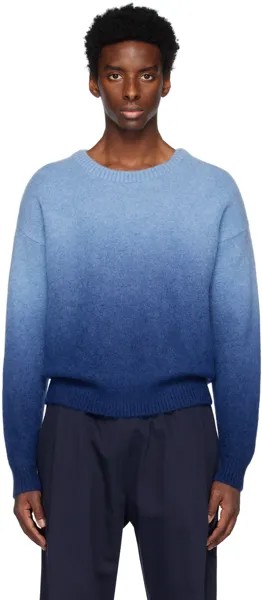 Сине-темно-синий свитер с эффектом омбре WYNN HAMLYN