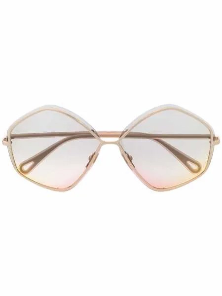 Chloé Eyewear солнцезащитные очки Layha в массивной оправе