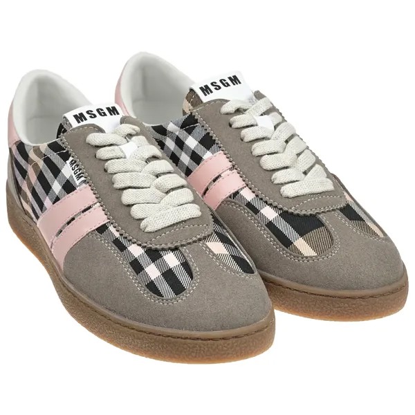 Кеды со вставками в клетку MSGM shoes