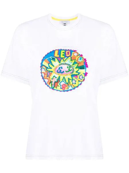Mira Mikati футболка из органического хлопка с вышивкой