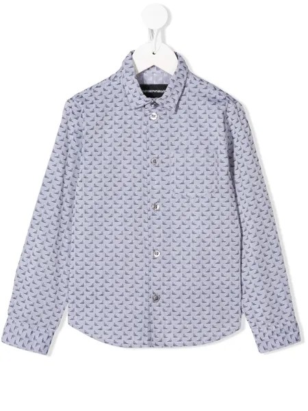 Emporio Armani Kids рубашка с логотипом