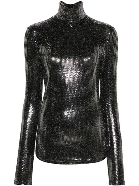 ISABEL MARANT топ Joyela с пайетками, черный