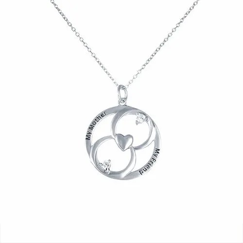 Колье ELEMENT47, серебро, 925 проба, длина 45 см.