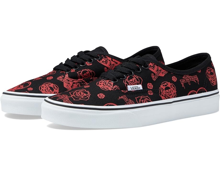 Кроссовки Vans Authentic, цвет Love You To Death Black/True White