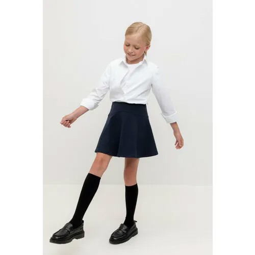 Школьная юбка crockid К 7140/индиго, размер 68/134, синий