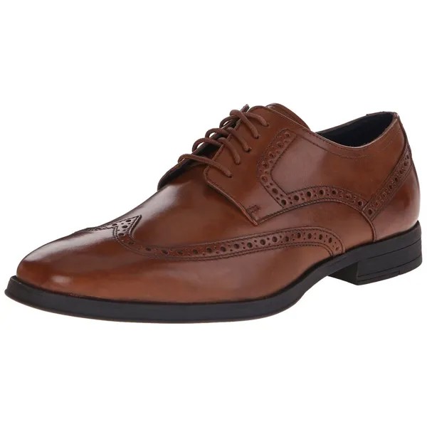 Мужская обувь Cole Haan MONTGOMERY WINGTIP OXFORD Коричневые кожаные туфли НОВИНКА