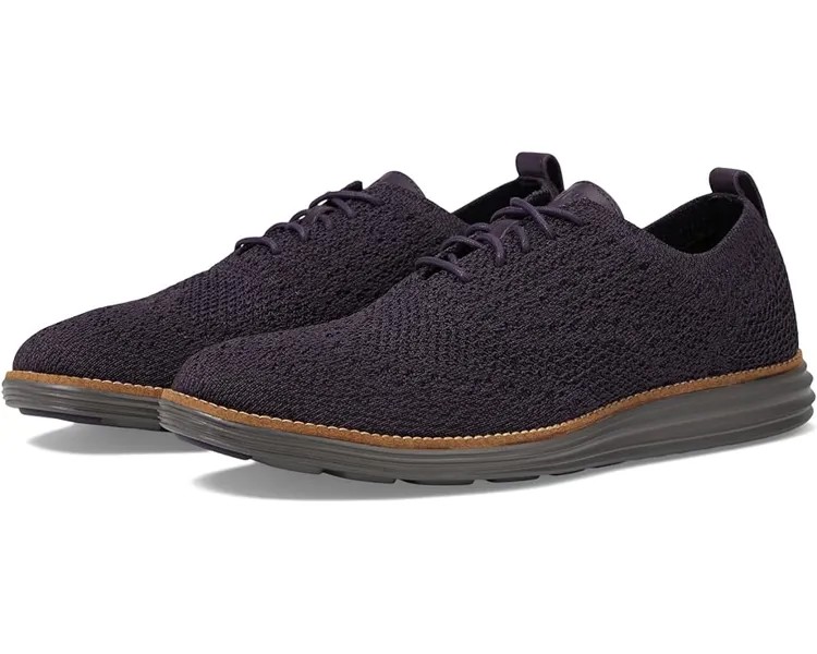 Оксфорды Cole Haan Originalgrand Stitchlite Wing Tip Oxford, цвет Nightshade/Black/Tornado