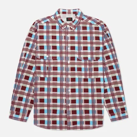 Мужская рубашка Levi's Skateboarding LS Woven Printed, цвет бордовый, размер XL