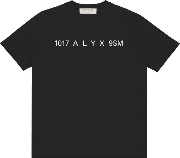 Футболка 1017 ALYX 9SM Logo Short-Sleeve Tee 'Black', черный