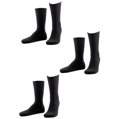 Носки Dr. Feet, 3 пары, размер 25, черный