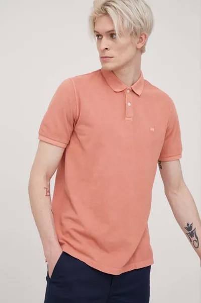 Рубашка-поло из хлопка Lee, оранжевый