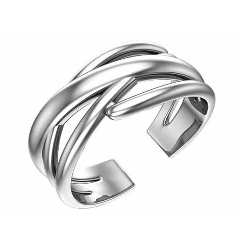 Кольцо POKROVSKY кольцо из серебра 0101613-00245, серебро, 925 проба, родирование, размер 16.5, серебряный