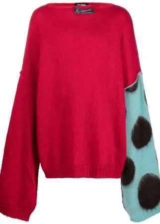 Raf Simons джемпер в стиле колор-блок