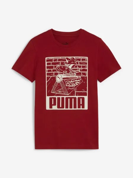 Футболка для мальчиков PUMA ESS+ Mid 90s Graphic, Красный