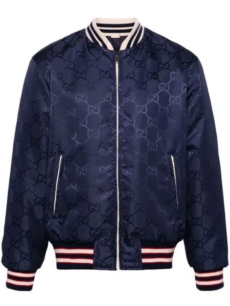 Gucci двусторонний бомбер, синий