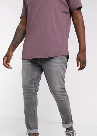 Серые джинсы скинни Burton Menswear Big & Tall-Серый