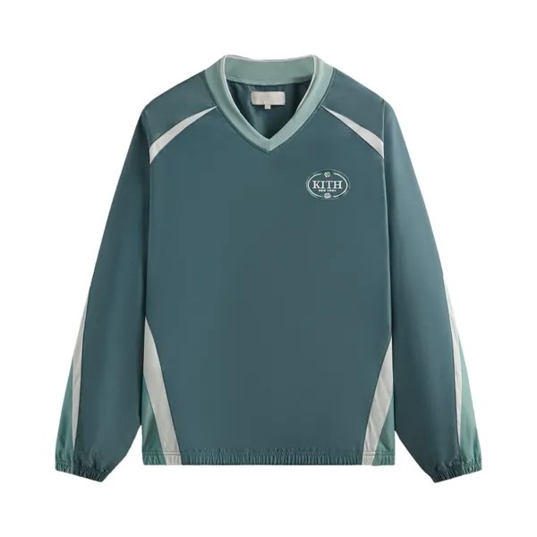 Пуловер Kith Dayton Mesh Combo Pullover, зеленый