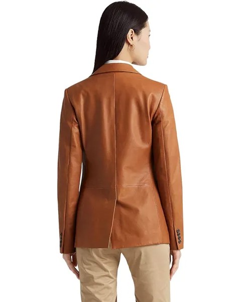 Блейзер LAUREN Ralph Lauren Petite Double-Breasted Twill Blazer, цвет Birch Tan