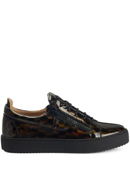 Giuseppe Zanotti кеды Frankie с графичным принтом, черный