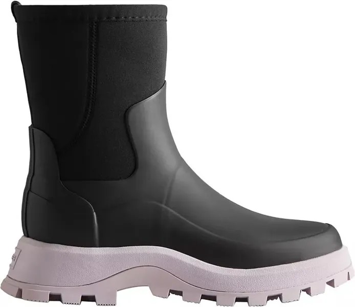 Hunter Boots Женские короткие непромокаемые сапоги City Explorer, черный/фиолетовый