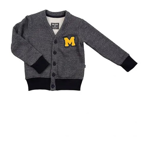 Кардиган для мальчика Mini Maxi, модель 1355, цвет серый, размер 98