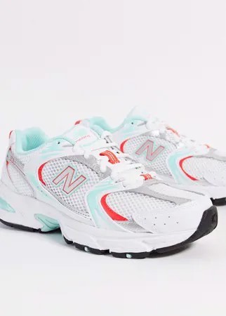 Белые кроссовки New Balance 530-Белый