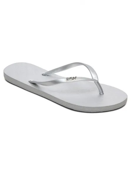 Вьетнамки женские Roxy ARJL100663 серебристые 8 US