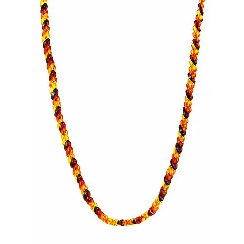 Бусы AmberHandmade, янтарь, длина 43 см, бежевый, коричневый