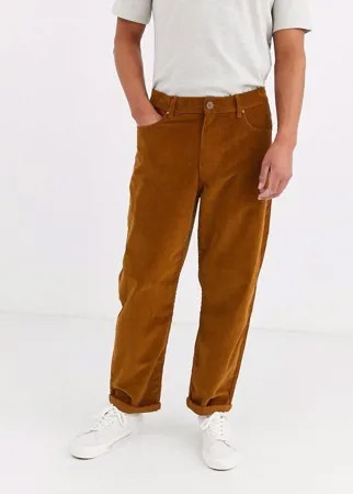 Коричневые брюки с широкими штанинами Brooklyn Supply Co-Коричневый