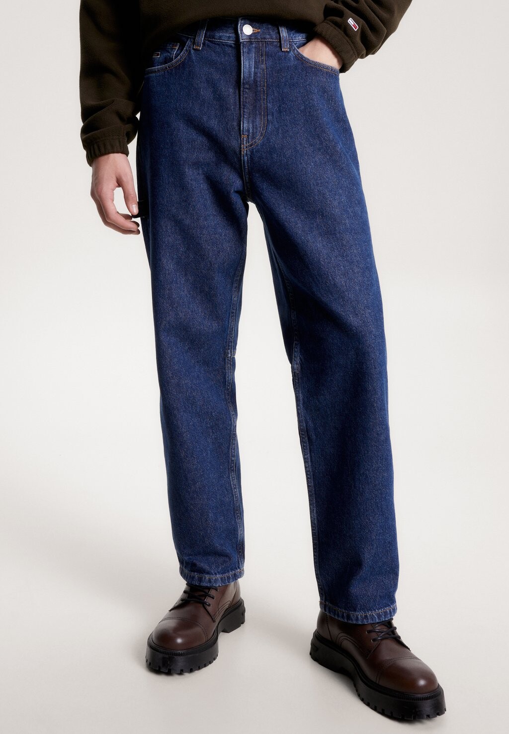 Джинсы с прямыми штанинами WIDE FIT WORKWEAR SKATER Tommy Jeans, темно-синий