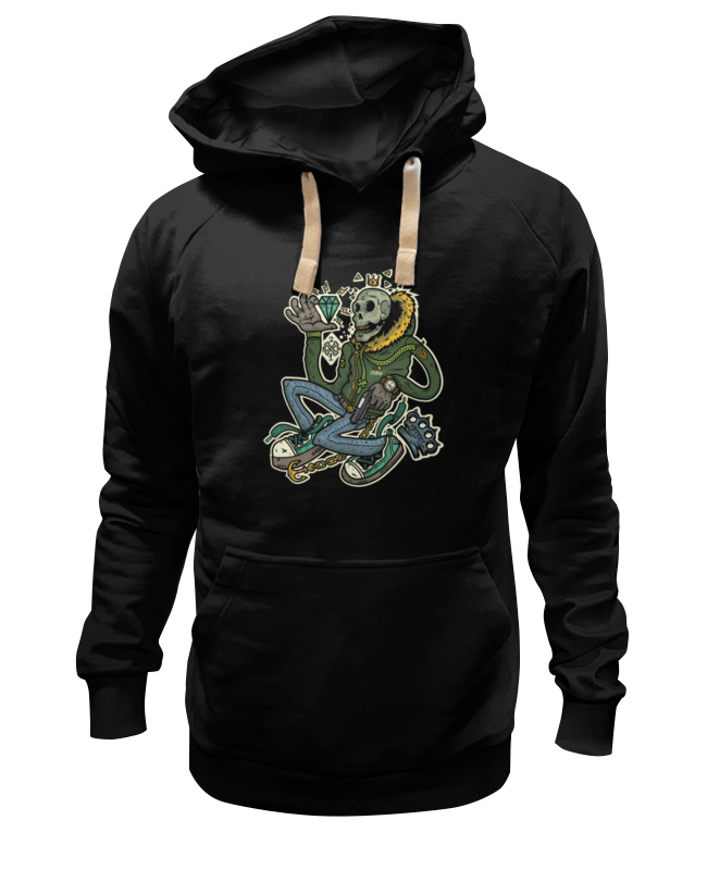 Худи Printio Ganksta mafia черное 3XL