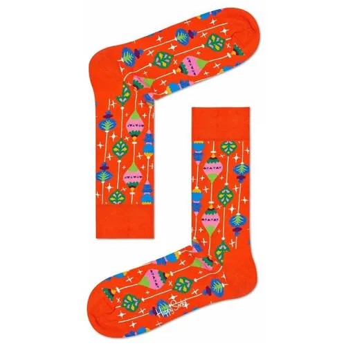 Яркие носки Bauble Sock с гирляндами, оранжевый, 25