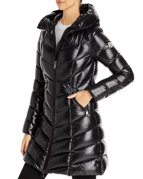 Пуховик Marus с капюшоном Moncler, цвет Black