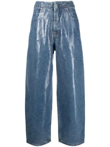 MM6 Maison Margiela широкие джинсы, синий