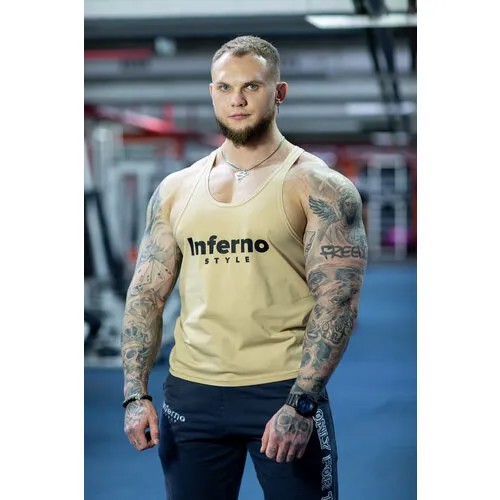 Майка Inferno Style, размер 2XL, бежевый