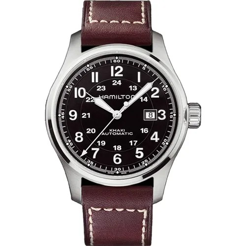 Наручные часы Hamilton Khaki Field H70625533, черный, коричневый