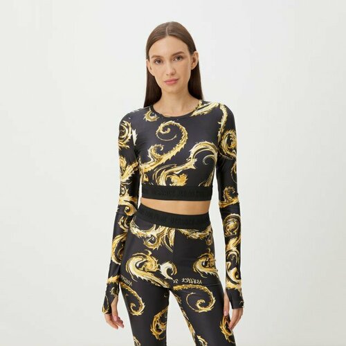 Топ Versace Jeans Couture, размер 44, черный